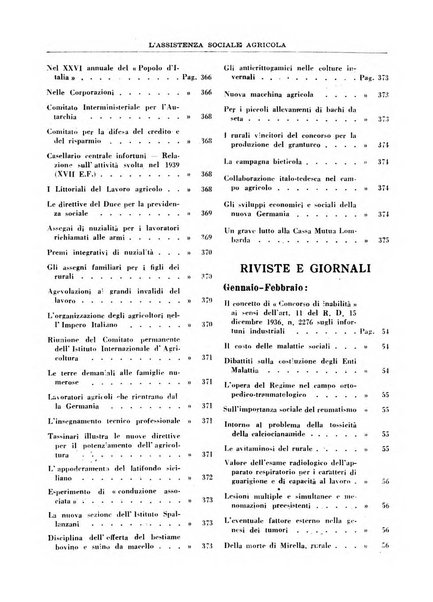 L'assistenza sociale agricola rivista mensile di infortunistica e assistenza sociale