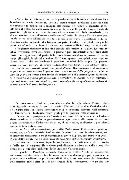 L'assistenza sociale agricola rivista mensile di infortunistica e assistenza sociale