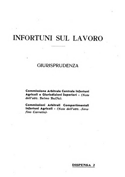 L'assistenza sociale agricola rivista mensile di infortunistica e assistenza sociale