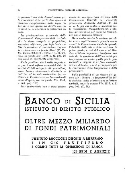 L'assistenza sociale agricola rivista mensile di infortunistica e assistenza sociale