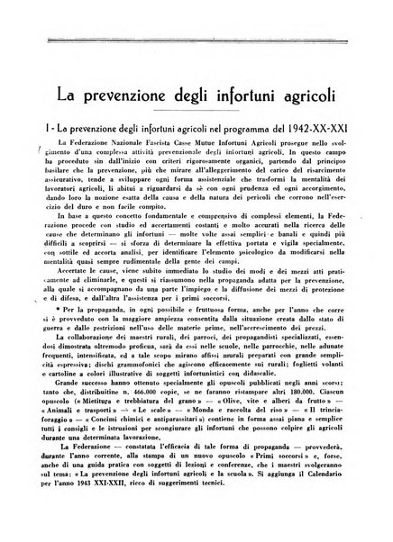 L'assistenza sociale agricola rivista mensile di infortunistica e assistenza sociale