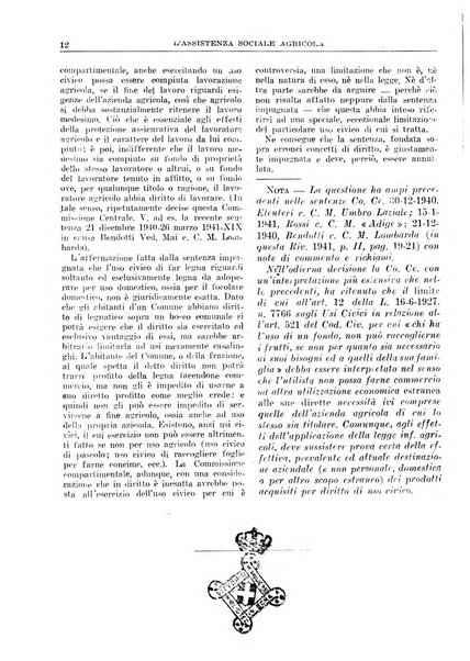 L'assistenza sociale agricola rivista mensile di infortunistica e assistenza sociale