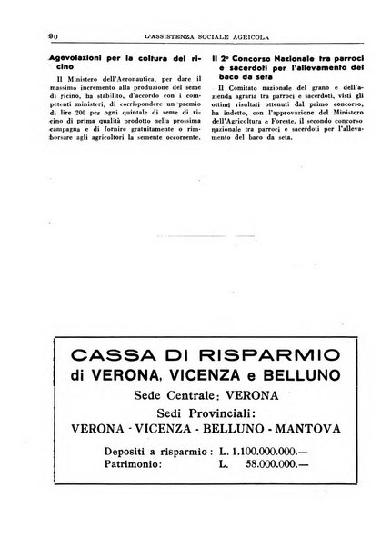 L'assistenza sociale agricola rivista mensile di infortunistica e assistenza sociale