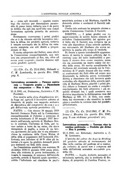 L'assistenza sociale agricola rivista mensile di infortunistica e assistenza sociale