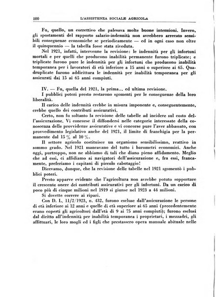 L'assistenza sociale agricola rivista mensile di infortunistica e assistenza sociale