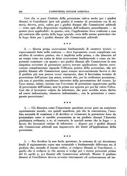 L'assistenza sociale agricola rivista mensile di infortunistica e assistenza sociale