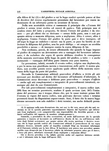 L'assistenza sociale agricola rivista mensile di infortunistica e assistenza sociale