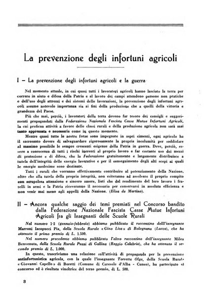 L'assistenza sociale agricola rivista mensile di infortunistica e assistenza sociale