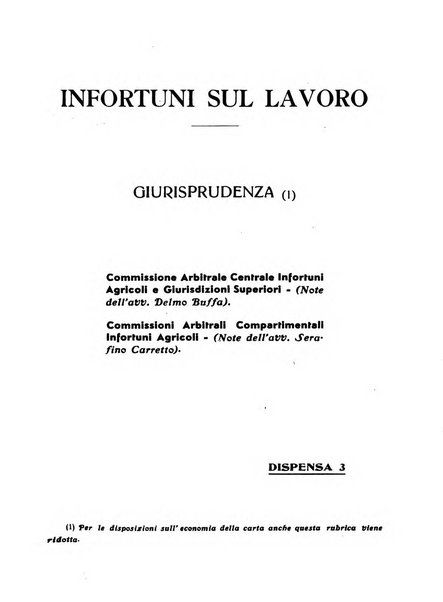 L'assistenza sociale agricola rivista mensile di infortunistica e assistenza sociale