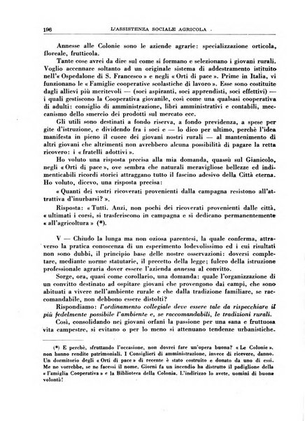 L'assistenza sociale agricola rivista mensile di infortunistica e assistenza sociale