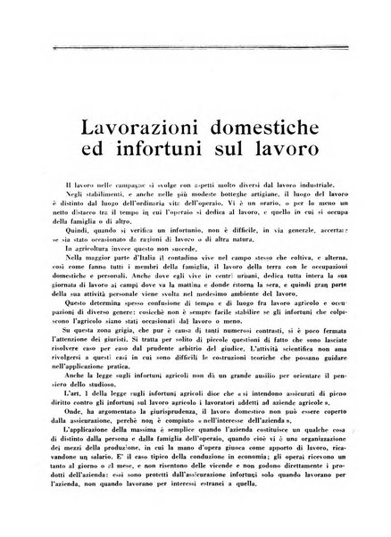 L'assistenza sociale agricola rivista mensile di infortunistica e assistenza sociale