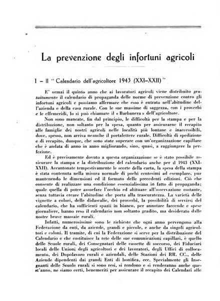 L'assistenza sociale agricola rivista mensile di infortunistica e assistenza sociale