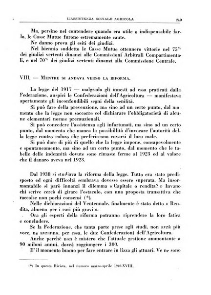 L'assistenza sociale agricola rivista mensile di infortunistica e assistenza sociale