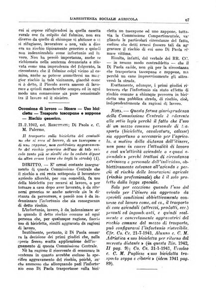 L'assistenza sociale agricola rivista mensile di infortunistica e assistenza sociale