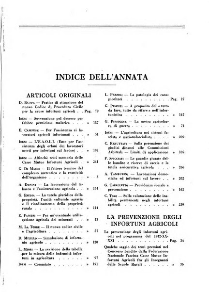 L'assistenza sociale agricola rivista mensile di infortunistica e assistenza sociale