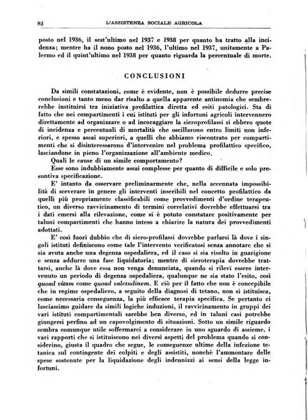 L'assistenza sociale agricola rivista mensile di infortunistica e assistenza sociale