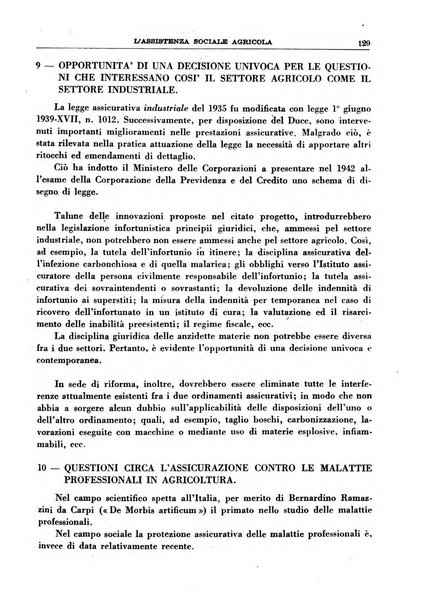 L'assistenza sociale agricola rivista mensile di infortunistica e assistenza sociale