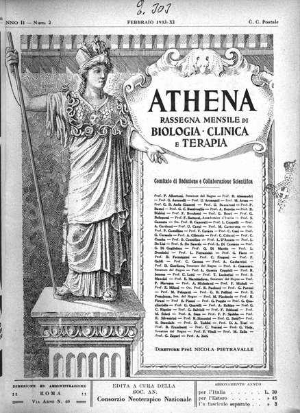 Athena rassegna mensile di biologia, clinica e terapia