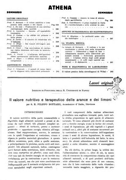 Athena rassegna mensile di biologia, clinica e terapia