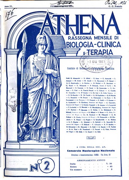 Athena rassegna mensile di biologia, clinica e terapia