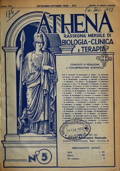 Athena rassegna mensile di biologia, clinica e terapia