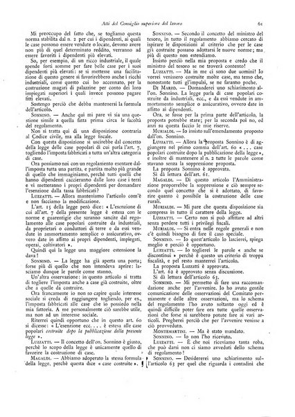 Atti del Consiglio superiore del lavoro