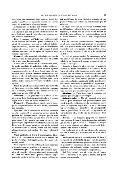 Atti del Consiglio superiore del lavoro