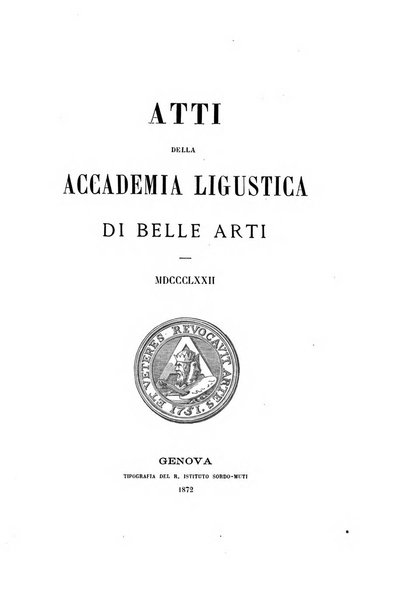 Atti dell'Accademia ligustica di belle arti