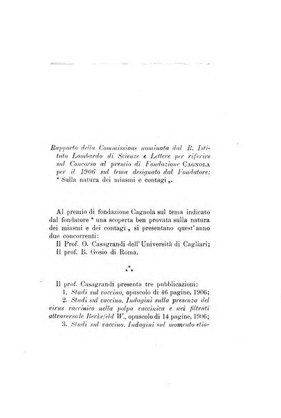 Atti della Fondazione scientifica Cagnola ...