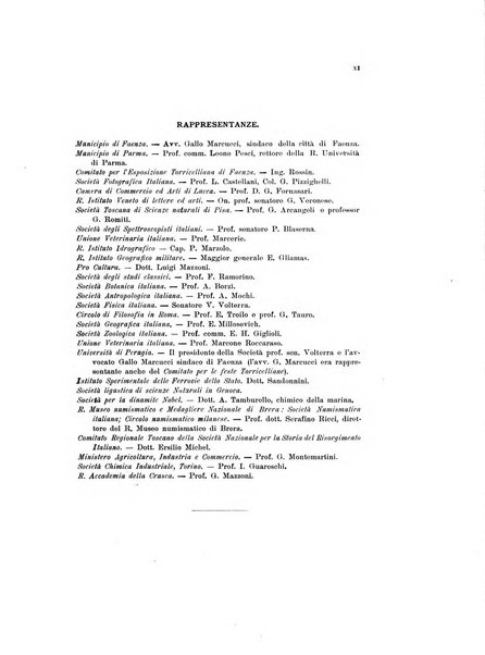 Atti della Società italiana per il progresso delle scienze
