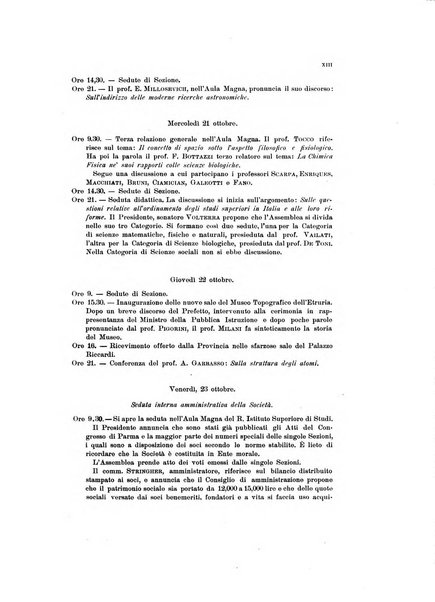 Atti della Società italiana per il progresso delle scienze