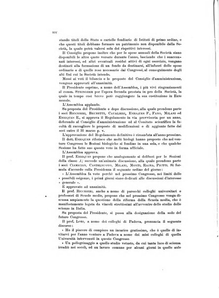 Atti della Società italiana per il progresso delle scienze