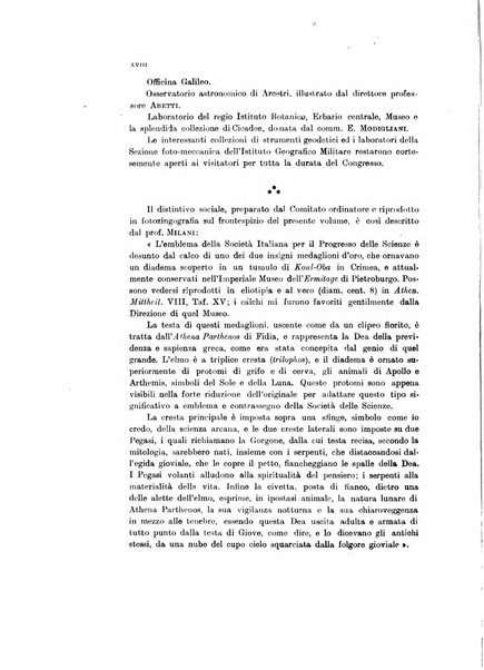 Atti della Società italiana per il progresso delle scienze