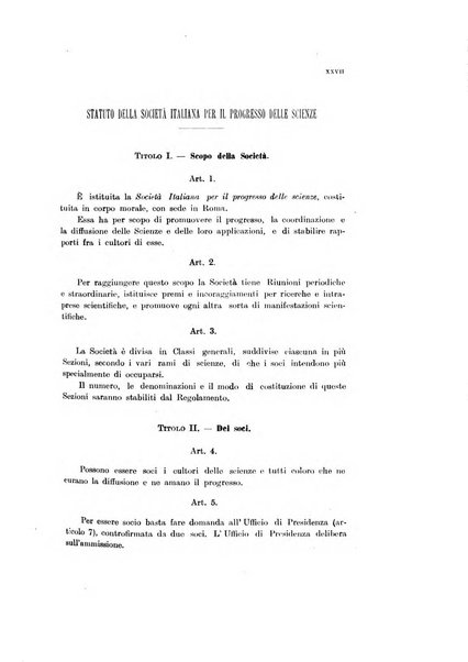 Atti della Società italiana per il progresso delle scienze