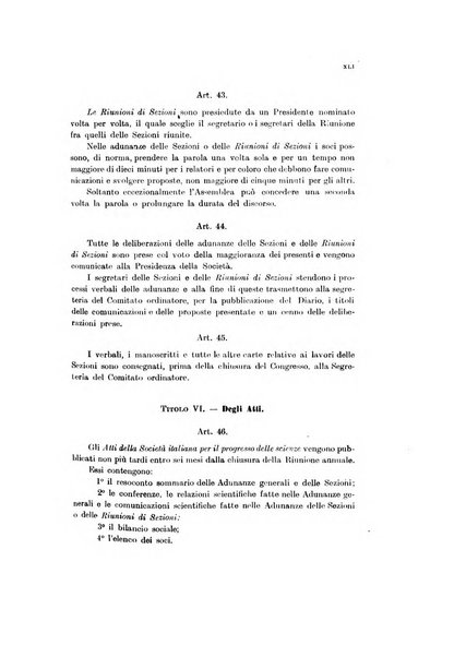 Atti della Società italiana per il progresso delle scienze