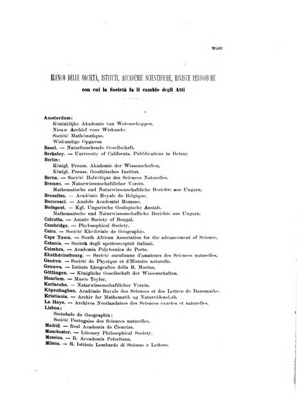 Atti della Società italiana per il progresso delle scienze