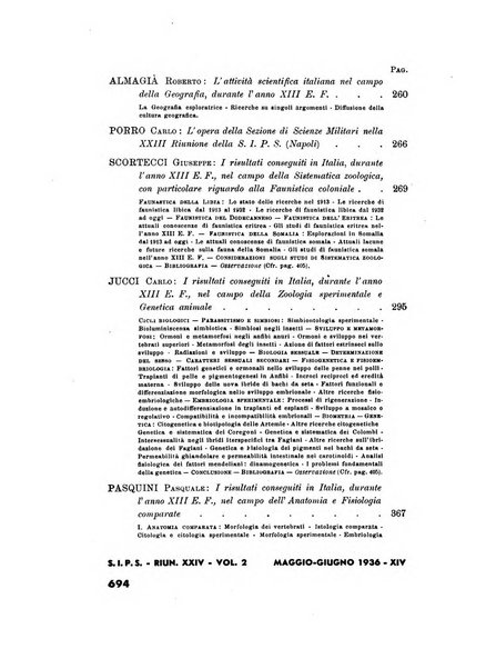 Atti della Società italiana per il progresso delle scienze