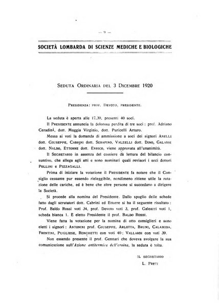 Atti della Societa lombarda di scienze mediche e biologiche