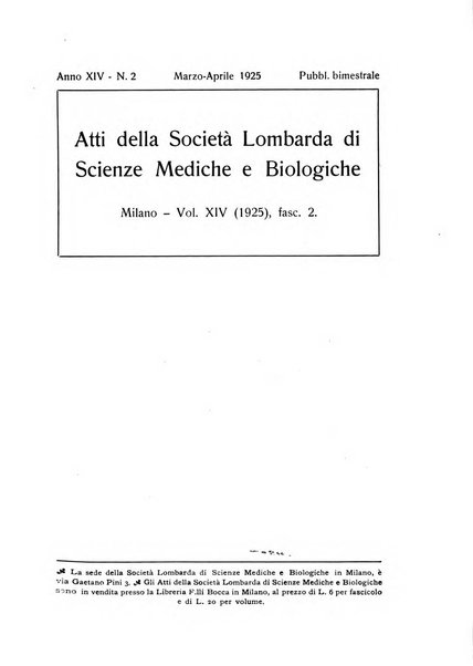 Atti della Societa lombarda di scienze mediche e biologiche