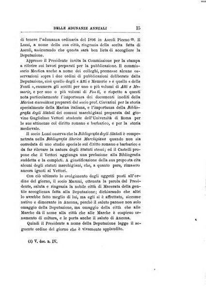 Atti e memorie della R. Deputazione di storia patria per le province delle Marche