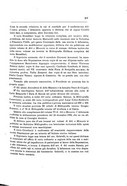 Atti e memorie della R. Deputazione di storia patria per le province delle Marche