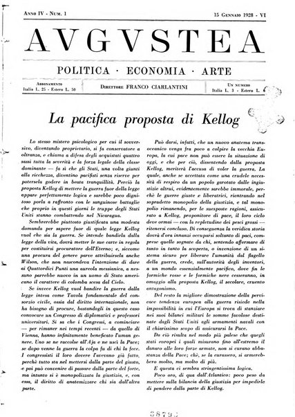 Augustea politica, economia, arte