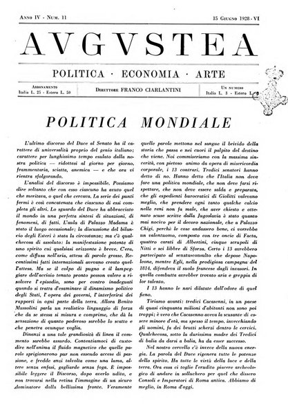 Augustea politica, economia, arte