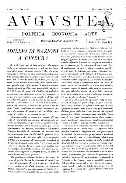 Augustea politica, economia, arte