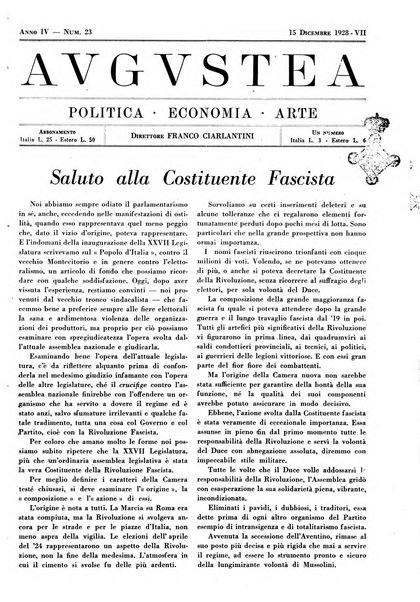 Augustea politica, economia, arte