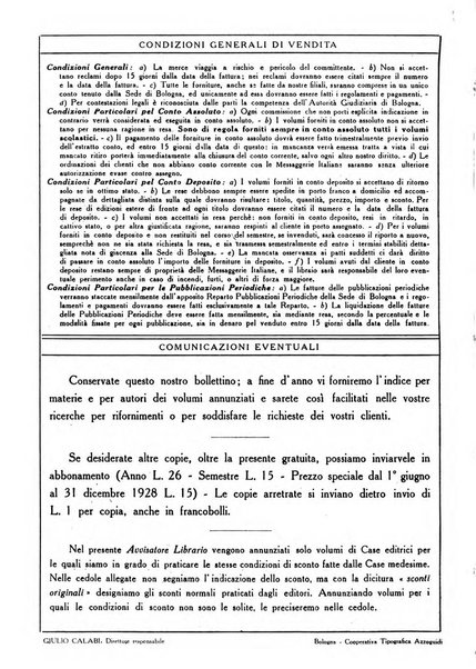 L'avvisatore librario settimanale bollettino bibliografico