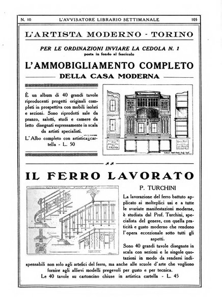 L'avvisatore librario settimanale bollettino bibliografico