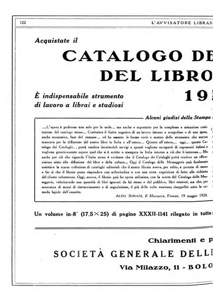 L'avvisatore librario settimanale bollettino bibliografico