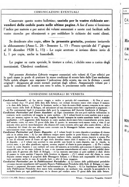 L'avvisatore librario settimanale bollettino bibliografico