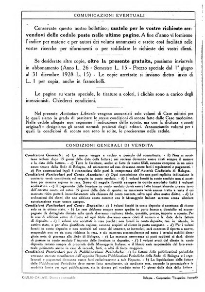 L'avvisatore librario settimanale bollettino bibliografico